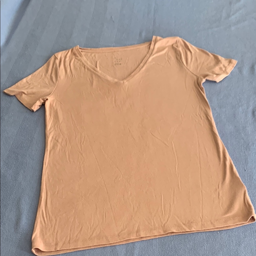A New Day Peach Fitted Short Sleeve T-Shirt